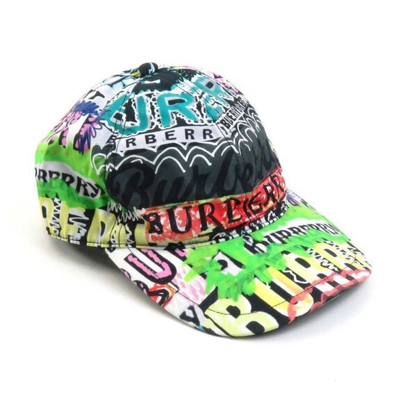Auth BURBERRY Cap Hat Multicolor Cotton - e58595i - Picture 1 of 11